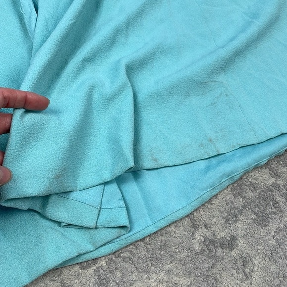 New Dress the Population Iris Dress Tranquil Blue Hourglass Slit Leg Sz XXL - Picture 12 of 14